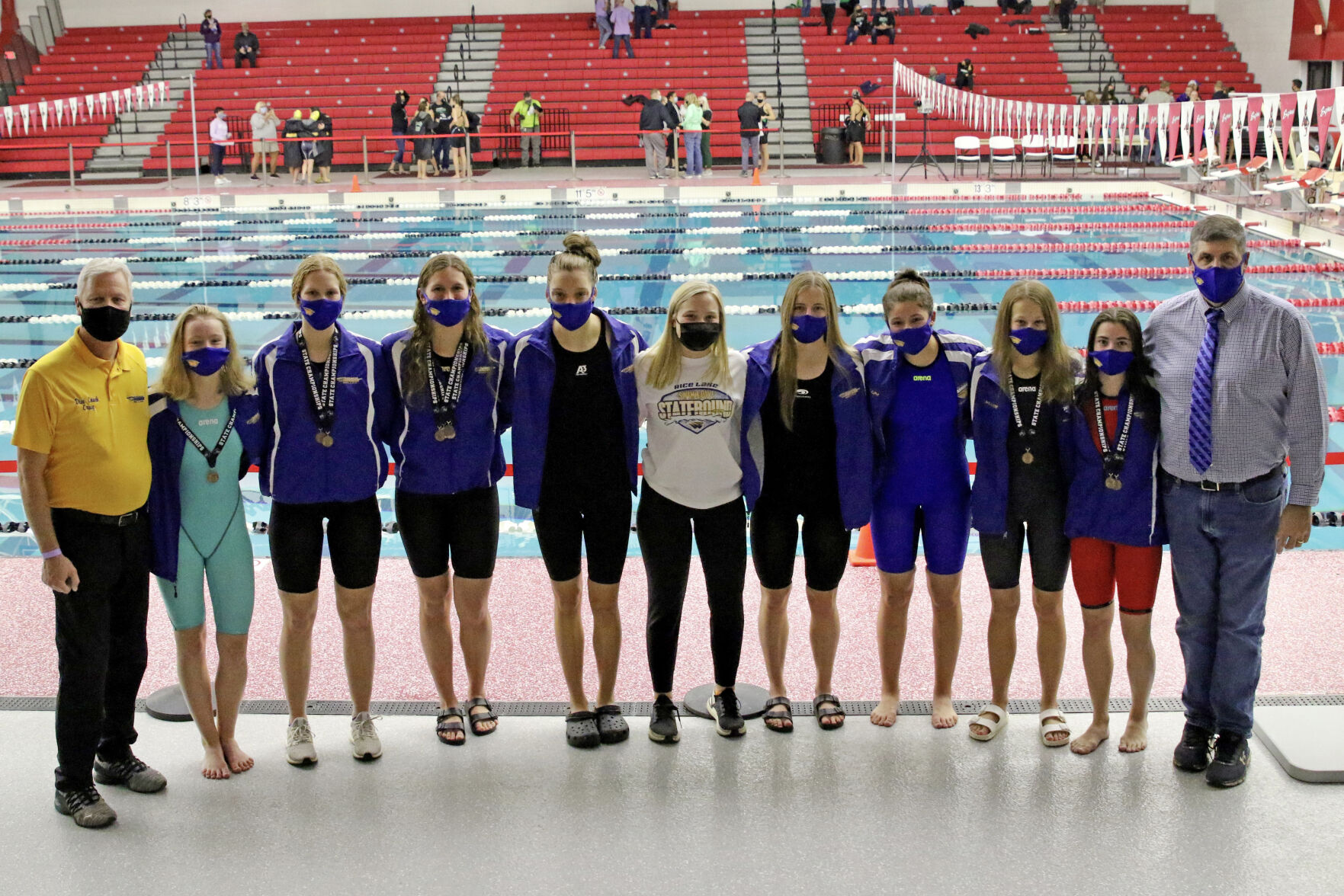 Rice Lake girls swim and dive state meet